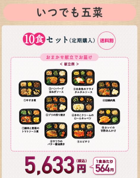 五菜10食セット