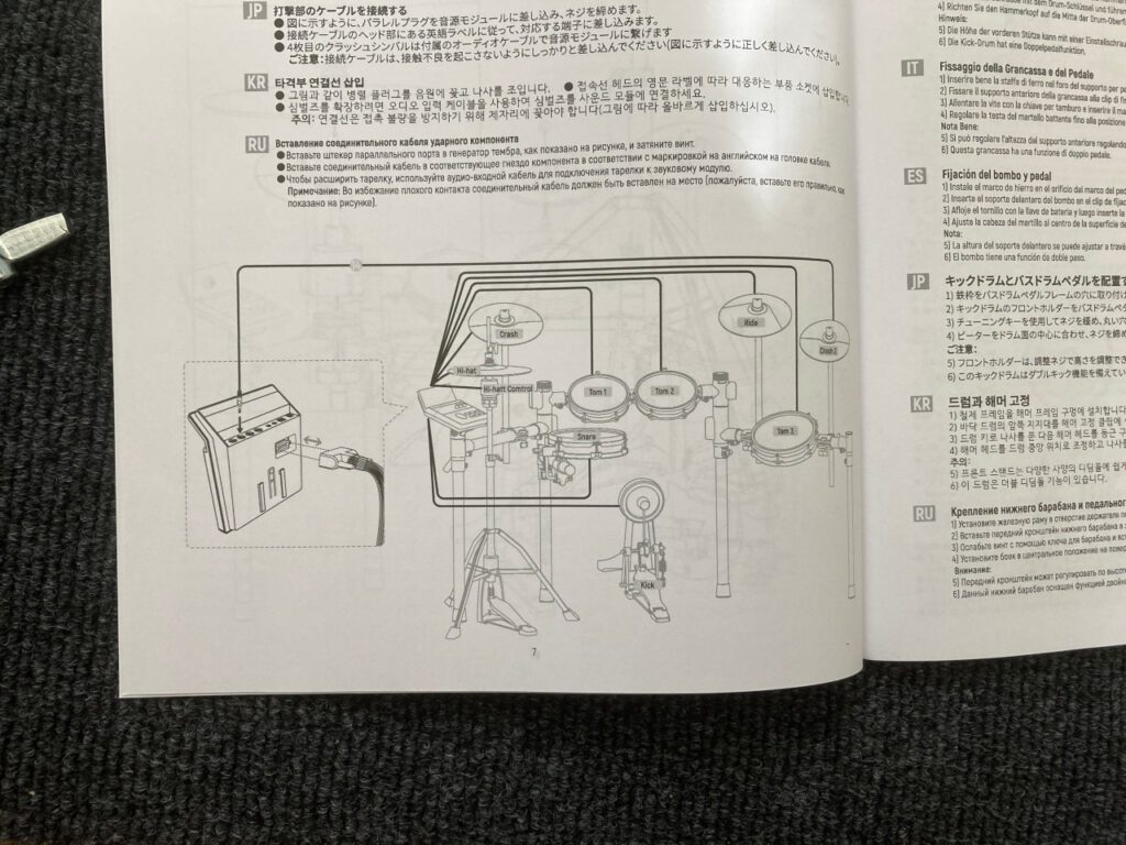 ドナー(Donner)の電子ドラムGrooveUltraSCモジュール説明書