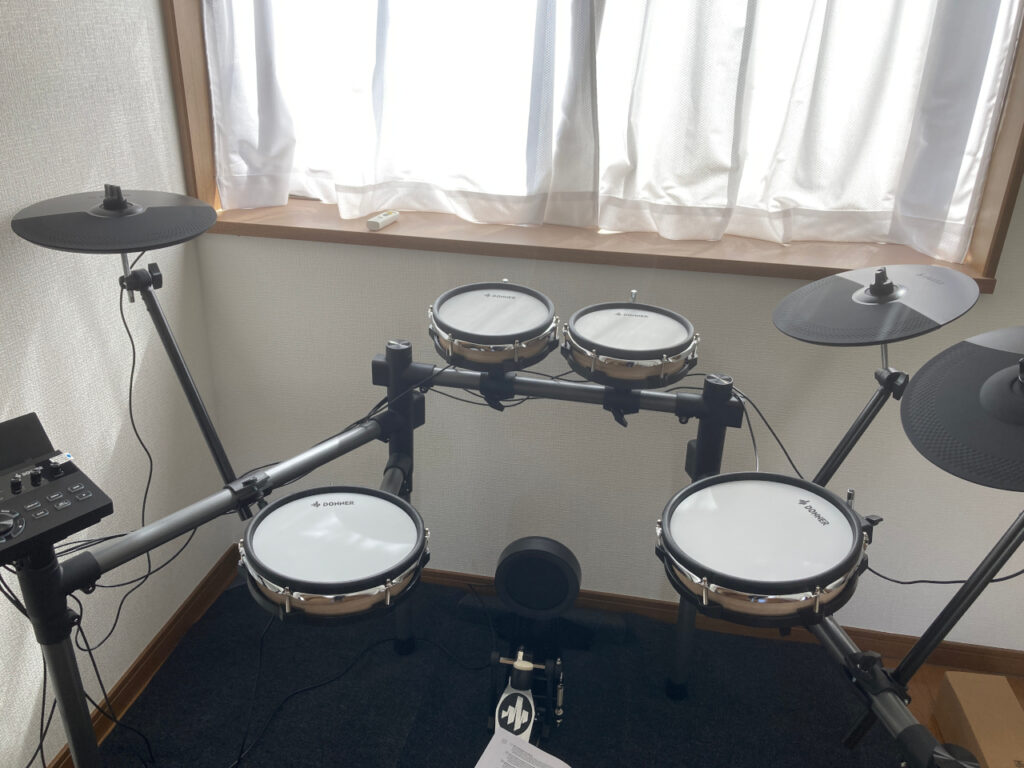 ドナー(Donner)の電子ドラムGrooveUltraSC線繋ぐ前